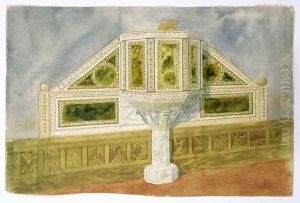Design for a marble pulpit by Louis Comfort Tiffany