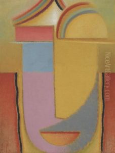Abstrakter Kopf: Feierlich (aufsteigend) by Alexei Jawlensky