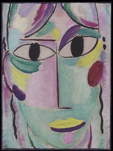 Heilandsgesicht: Jung Frau (heller Kopf) by Alexei Jawlensky