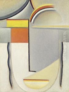 Abstrakter Kopf: Winterlauten by Alexei Jawlensky