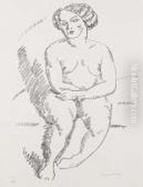 Sitzender Weiblicher Akt I - view 1