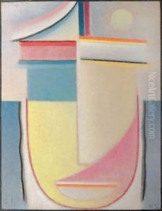 Abstrakter Kopf: Inneres Schauen by Alexei Jawlensky