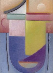 Abstrakter Kopf: Wasser Und Licht by Alexei Jawlensky