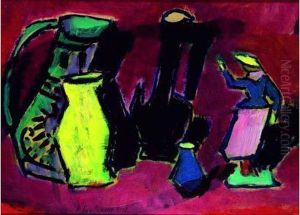 Pots Et Figure by Alexei Jawlensky