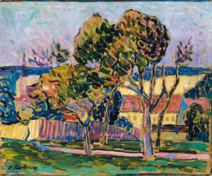 Landschaft (wasserburg Am Inn) (landscape - Wasserburg Am Inn) by Alexei Jawlensky