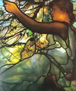 Tiffany Electrified Window Box: Spring by Louis Comfort Tiffany