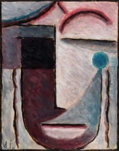 Abstrakter Kopf - In Vergessenheit by Alexei Jawlensky