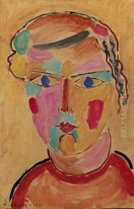 Mdchenkopf, Helle Erscheinung by Alexei Jawlensky