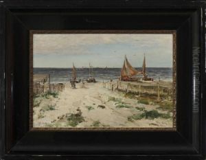 Am Strand Von Ahlbeck by Iulii Iul'evich (Julius) Klever