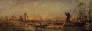 Das Wasserfest In Riga by Iulii Iul'evich (Julius) Klever
