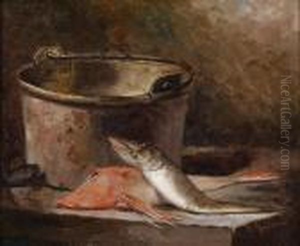 Still Life With Fish And A Copper Kettle - view 1