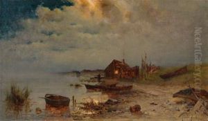 Werkstatt/and Studio Abendliche Flusslandschaft