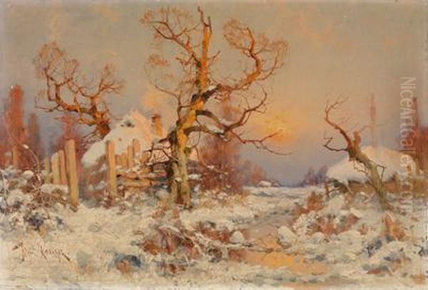 Winterlandschaft Im Abendlicht - view 1