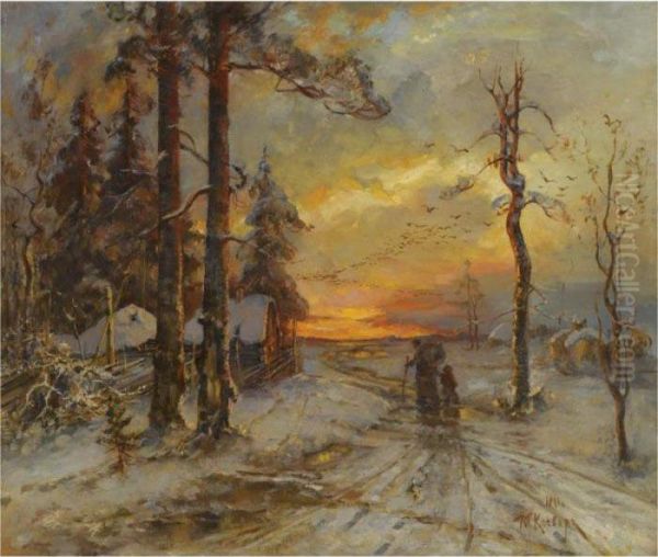 Winter Sunset - view 1