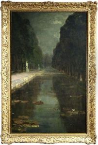 Im Park Des Zarenschlosses Zarskoje Sjelo by Iulii Iul'evich (Julius) Klever