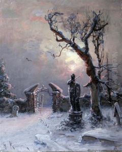 Cemetary In Winter