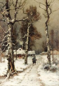 Homeward Bound Through A Wintry Forest Homeward Bound Through A Wintry Forest