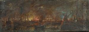 Water Festival, Riga by Iulii Iul'evich (Julius) Klever