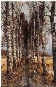 Avenue Of Birch Trees by Iulii Iul'evich (Julius) Klever