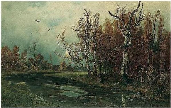 Provincial Road In Autumn - view 1