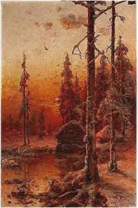 Izba On A Winter's Evening