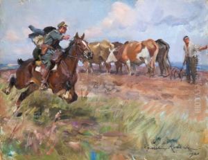 W Polu by Wojciech Von Kossak