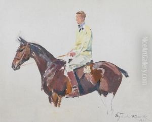 Portret Mezczyzny Na Koniu - Szkic Portret Mezczyzny Na Koniu - Szkic