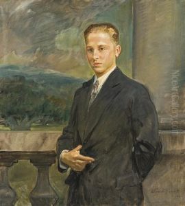 Portrait Of An Young Man by Wojciech Von Kossak