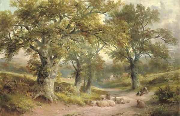 A lane near Windley, Derbyshire - view 1