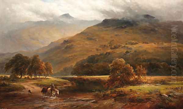 A Scotch Ford, Ben Voirlich in the Distance - view 1