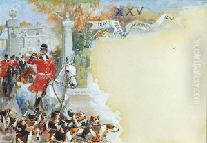 Wyjazd Na Polowanie Par Force by Wojciech Von Kossak