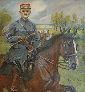 Portret Konny Generala Maxime````a Weyganda Na Koniu