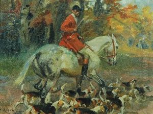Wyjazd Na Polowanie Par Force by Wojciech Von Kossak