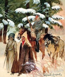 Jency Rosyjscy (legionista Eskortujacy Jencow Kozackich), 1915 [?] by Wojciech Von Kossak