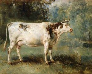 A Cow in a Landscape by Constant Troyon