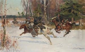 The Attack by Wojciech Von Kossak