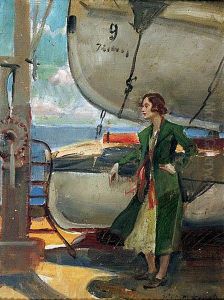 Na Statku by Wojciech Von Kossak