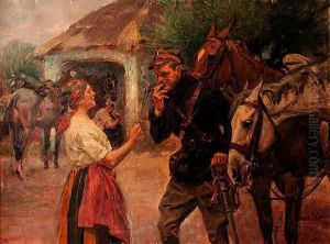 Spotkanie by Wojciech Von Kossak