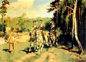 Spotkanie by Wojciech Von Kossak