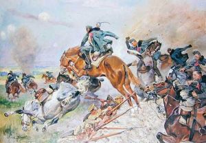 Szarza Pod Rokitna (rokitna) by Wojciech Von Kossak