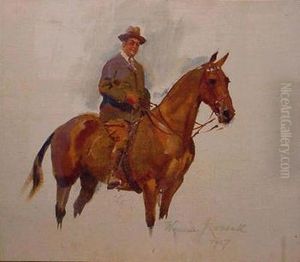 Gentleman Rider And Young Rider: Two by Wojciech Von Kossak