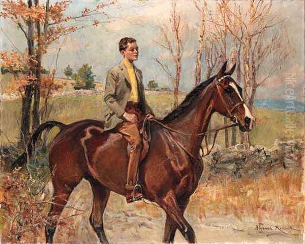 Young Man On A Bay Hunter - view 1