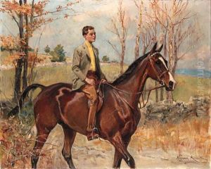 Young Man On A Bay Hunter Young Man On A Bay Hunter
