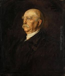 Otto Furst Von Bismarck by Lenbach Franz Von