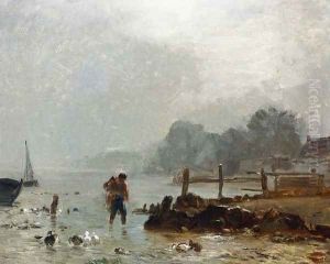 Fisherman by Constant Troyon