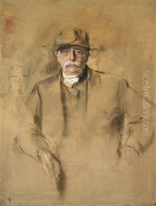 Bismarck Mit Mutze by Lenbach Franz Von