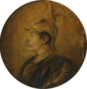 A Portrait Of A Military Officer In Profile, Thought To Be Kaiser Wilhelm Ii