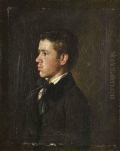 Jugendbildnis Des Ludwig Lenbach by Lenbach Franz Von