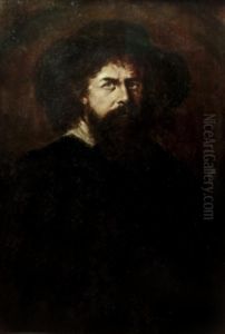 Bildnis Eines Bartigen Mannes by Lenbach Franz Von