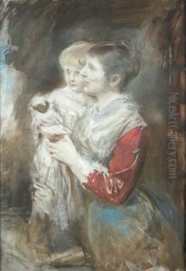 Portrait Of A Woman And Child Portrait Of A Woman And Child